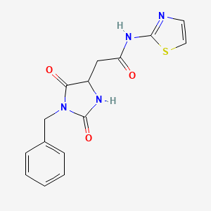 2-(1-benzyl-2,5-dioxoimidazolidin-4-yl)-N-(1,3-thiazol-2-yl)acetamide