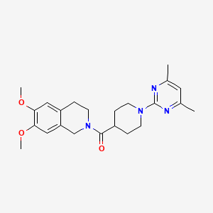 molecular formula C23H30N4O3 B11001405 (6,7-dimethoxy-3,4-dihydroisoquinolin-2(1H)-yl)[1-(4,6-dimethylpyrimidin-2-yl)piperidin-4-yl]methanone 