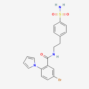 5-bromo-2-(1H-pyrrol-1-yl)-N-[2-(4-sulfamoylphenyl)ethyl]benzamide