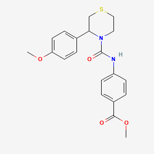 Methyl 4-({[3-(4-methoxyphenyl)thiomorpholin-4-yl]carbonyl}amino)benzoate