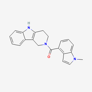 molecular formula C21H19N3O B11001479 (1-methyl-1H-indol-4-yl)(1,3,4,5-tetrahydro-2H-pyrido[4,3-b]indol-2-yl)methanone 