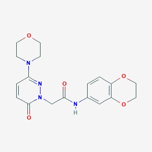 N-(2,3-dihydro-1,4-benzodioxin-6-yl)-2-[3-(morpholin-4-yl)-6-oxopyridazin-1(6H)-yl]acetamide