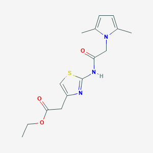 ethyl (2-{[(2,5-dimethyl-1H-pyrrol-1-yl)acetyl]amino}-1,3-thiazol-4-yl)acetate