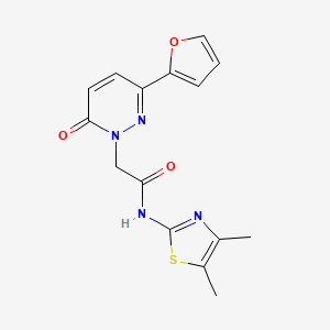 N-(4,5-dimethyl-1,3-thiazol-2-yl)-2-[3-(furan-2-yl)-6-oxopyridazin-1(6H)-yl]acetamide