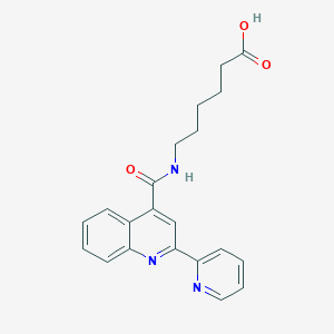 6-({[2-(Pyridin-2-yl)quinolin-4-yl]carbonyl}amino)hexanoic acid