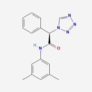 molecular formula C17H17N5O B11001602 (2R)-N-(3,5-dimethylphenyl)-2-phenyl-2-(1H-tetrazol-1-yl)ethanamide 