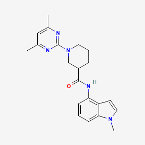 1-(4,6-dimethylpyrimidin-2-yl)-N-(1-methyl-1H-indol-4-yl)piperidine-3-carboxamide