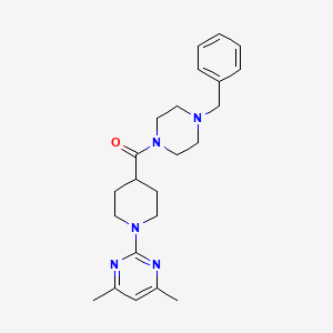 (4-Benzylpiperazin-1-yl)[1-(4,6-dimethylpyrimidin-2-yl)piperidin-4-yl]methanone