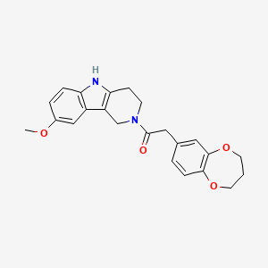 2-(3,4-dihydro-2H-1,5-benzodioxepin-7-yl)-1-(8-methoxy-1,3,4,5-tetrahydro-2H-pyrido[4,3-b]indol-2-yl)ethanone