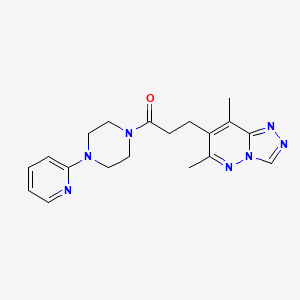 6,8-Dimethyl-7-[3-oxo-3-(4-pyridin-2-ylpiperazin-1-yl)propyl][1,2,4]triazolo[4,3-b]pyridazine