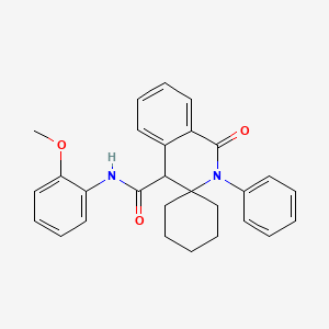 N-(2-methoxyphenyl)-1'-oxo-2'-phenyl-1',4'-dihydro-2'H-spiro[cyclohexane-1,3'-isoquinoline]-4'-carboxamide