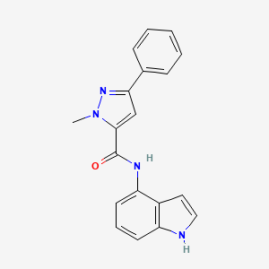 N-(1H-indol-4-yl)-1-methyl-3-phenyl-1H-pyrazole-5-carboxamide