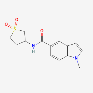 N-(1,1-dioxidotetrahydrothiophen-3-yl)-1-methyl-1H-indole-5-carboxamide