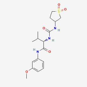 N~2~-[(1,1-dioxidotetrahydrothiophen-3-yl)carbamoyl]-N-(3-methoxyphenyl)-L-valinamide