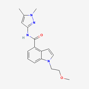 N-(1,5-dimethyl-1H-pyrazol-3-yl)-1-(2-methoxyethyl)-1H-indole-4-carboxamide