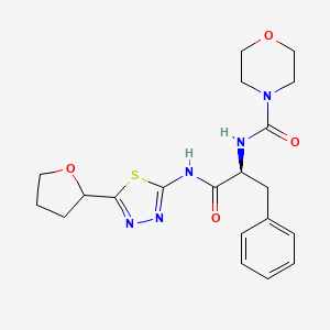 (E)-Nalpha-(morpholin-4-ylcarbonyl)-N-[5-(tetrahydrofuran-2-yl)-1,3,4-thiadiazol-2(3H)-ylidene]-L-phenylalaninamide