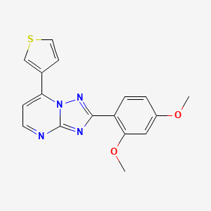 2-(2,4-Dimethoxyphenyl)-7-(3-thienyl)[1,2,4]triazolo[1,5-a]pyrimidine