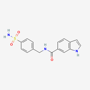 N-(4-sulfamoylbenzyl)-1H-indole-6-carboxamide