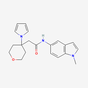 N-(1-methyl-1H-indol-5-yl)-2-[4-(1H-pyrrol-1-yl)tetrahydro-2H-pyran-4-yl]acetamide