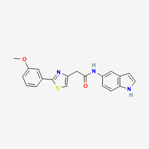 N-(1H-indol-5-yl)-2-[2-(3-methoxyphenyl)-1,3-thiazol-4-yl]acetamide