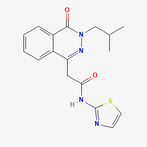 2-(3-isobutyl-4-oxo-3,4-dihydrophthalazin-1-yl)-N-(thiazol-2-yl)acetamide