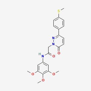 2-{3-[4-(methylsulfanyl)phenyl]-6-oxopyridazin-1(6H)-yl}-N-(3,4,5-trimethoxyphenyl)acetamide