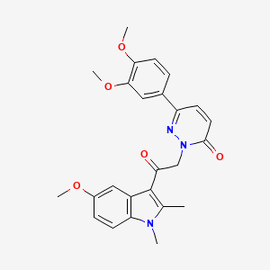 6-(3,4-dimethoxyphenyl)-2-[2-(5-methoxy-1,2-dimethyl-1H-indol-3-yl)-2-oxoethyl]pyridazin-3(2H)-one