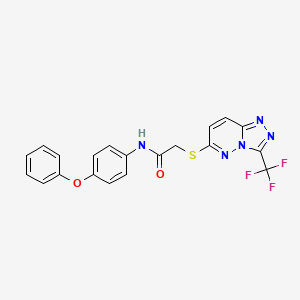 N-(4-phenoxyphenyl)-2-{[3-(trifluoromethyl)[1,2,4]triazolo[4,3-b]pyridazin-6-yl]sulfanyl}acetamide