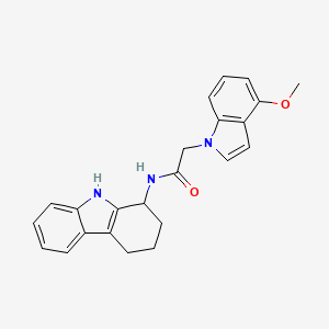 2-(4-methoxy-1H-indol-1-yl)-N-(2,3,4,9-tetrahydro-1H-carbazol-1-yl)acetamide