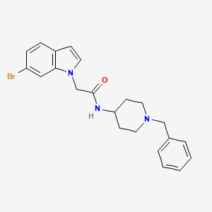 N-(1-benzylpiperidin-4-yl)-2-(6-bromo-1H-indol-1-yl)acetamide