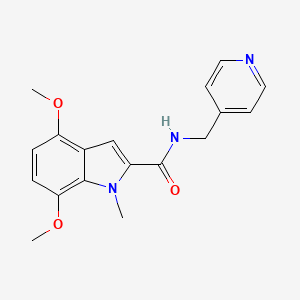 4,7-dimethoxy-1-methyl-N-(pyridin-4-ylmethyl)-1H-indole-2-carboxamide