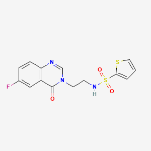 N-[2-(6-fluoro-4-oxoquinazolin-3(4H)-yl)ethyl]thiophene-2-sulfonamide