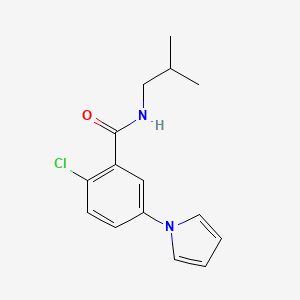 2-chloro-N-(2-methylpropyl)-5-(1H-pyrrol-1-yl)benzamide