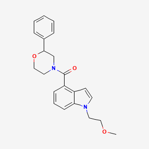 [1-(2-methoxyethyl)-1H-indol-4-yl](2-phenylmorpholin-4-yl)methanone