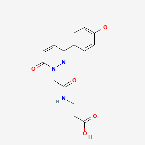 N-{[3-(4-methoxyphenyl)-6-oxopyridazin-1(6H)-yl]acetyl}-beta-alanine