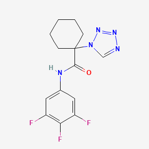 1-(1H-tetrazol-1-yl)-N-(3,4,5-trifluorophenyl)cyclohexanecarboxamide