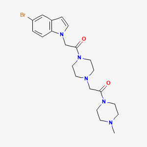 2-(5-bromo-1H-indol-1-yl)-1-{4-[2-(4-methylpiperazin-1-yl)-2-oxoethyl]piperazin-1-yl}ethanone