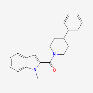 molecular formula C21H22N2O B11002222 (1-methyl-1H-indol-2-yl)(4-phenylpiperidin-1-yl)methanone 