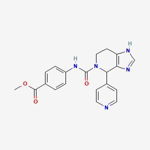 methyl 4-({[4-(pyridin-4-yl)-3,4,6,7-tetrahydro-5H-imidazo[4,5-c]pyridin-5-yl]carbonyl}amino)benzoate