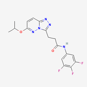 3-(6-isopropoxy-[1,2,4]triazolo[4,3-b]pyridazin-3-yl)-N-(3,4,5-trifluorophenyl)propanamide