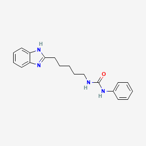 1-[5-(1H-benzimidazol-2-yl)pentyl]-3-phenylurea