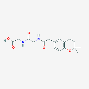 N-[(2,2-dimethyl-3,4-dihydro-2H-chromen-6-yl)acetyl]glycylglycine