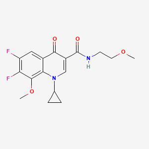 1-cyclopropyl-6,7-difluoro-8-methoxy-N-(2-methoxyethyl)-4-oxo-1,4-dihydroquinoline-3-carboxamide