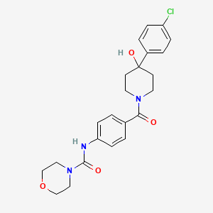 N-(4-{[4-(4-chlorophenyl)-4-hydroxypiperidin-1-yl]carbonyl}phenyl)morpholine-4-carboxamide