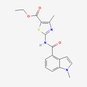 ethyl 4-methyl-2-{[(1-methyl-1H-indol-4-yl)carbonyl]amino}-1,3-thiazole-5-carboxylate