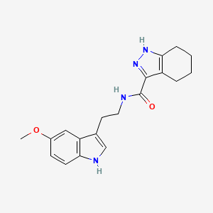 N-[2-(5-methoxy-1H-indol-3-yl)ethyl]-4,5,6,7-tetrahydro-1H-indazole-3-carboxamide