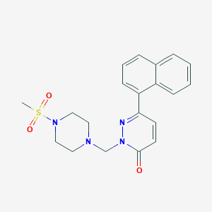 2-{[4-(methylsulfonyl)piperazin-1-yl]methyl}-6-(naphthalen-1-yl)pyridazin-3(2H)-one