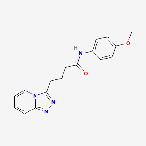 N-(4-methoxyphenyl)-4-([1,2,4]triazolo[4,3-a]pyridin-3-yl)butanamide