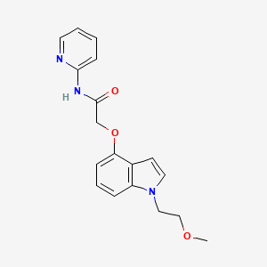 2-{[1-(2-methoxyethyl)-1H-indol-4-yl]oxy}-N-(pyridin-2-yl)acetamide