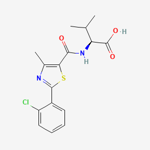 N-{[2-(2-chlorophenyl)-4-methyl-1,3-thiazol-5-yl]carbonyl}-L-valine